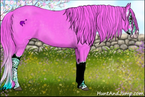 Horse Color:Watercolor Chestnut Splash 