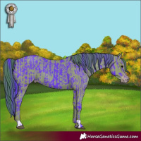 Horse Color:Watercolor Black  and Watercolor Classic Champagne 