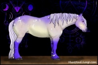 Horse Color:Watercolor White Spotted Silver Brown Chinchilla Sabino 