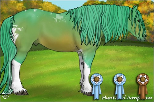 Horse Color:Watercolor Bay Tobiano 