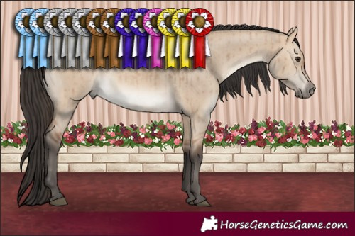 Horse Color:Brown Dun Mushroom Brindle