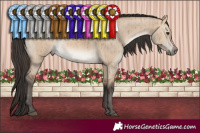 Horse Color:Brown Dun Mushroom Brindle