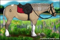 Horse Color:Silver Buckskin Dun Tobiano 