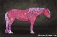 Horse Color:Watercolor Silver Bay Sabino  and Watercolor Liver Chestnut Sabino 