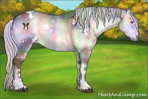 Horse Color:Nacre White Spotted Silver Brown Chinchilla Onyx Sabino 