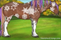 Horse Color:Painted Silver Bay Ice Tobiano 