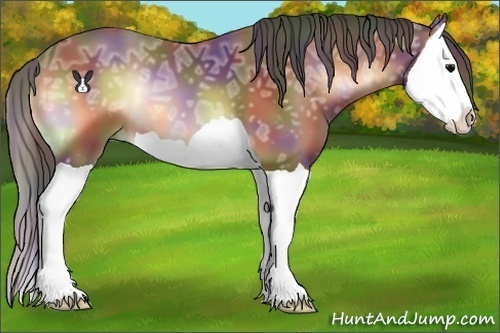 Horse Color:Nacre Bay Ice Onyx Splash 
