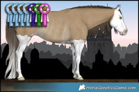 Horse Color:Classic Cream Champagne Splash Rabicano
