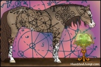 Horse Color:Liver Red Dun Sabino 