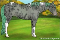 Horse Color:Watercolor Classic Cream Champagne Ice Tobiano 
