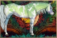 Horse Color:Watercolor White Spotted Silver Blue Onyx