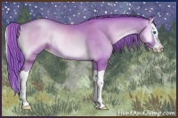 Horse Color:Watercolor Blue Onyx Pearl Splash Rabicano 