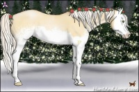 Horse Color:White Spotted Silver Bay Pearl Dun Splash