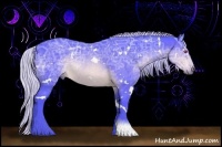 Horse Color:Watercolor White Spotted Silver Brown Chinchilla Ice 