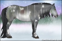 Horse Color:White Spotted Brown Chinchilla Ice Sabino
