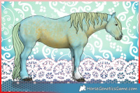 Horse Color:Watercolor Liver Chestnut Tobiano Rabicano 