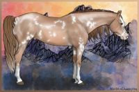 Horse Color:White Spotted Liver Chestnut Pearl Splash 