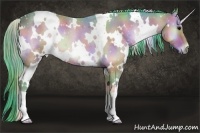 Horse Color:Nacre Watercolor White Spotted Bay Onyx 