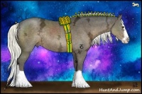 Horse Color:Liver Chestnut Ice Sabino Splash Rabicano 