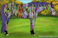 Horse Color:Watercolor Smoky Black Ice Sabino 