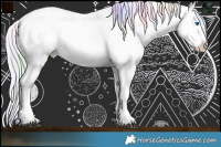 Horse Color:Nacre Watercolor Silver Brown Dun Sabino Splash Frame Appaloosa Brindle 