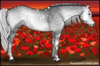 Horse Color:White Spotted Silver Smoky Blue Onyx Chinchilla 