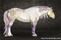 Horse Color:Watercolor White Spotted Silver Black Ice Sabino
