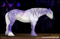 Horse Color:Watercolor White Spotted Silver Brown Chinchilla 