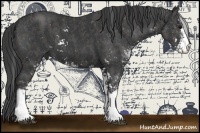 Horse Color:Black Sabino Brindle