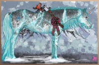 Horse Color:Thunderstruck Silver Black Chinchilla Splash and Thunderstruck Silver Black Chinchilla Splash