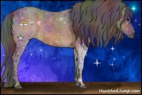 Horse Color:Nacre Bay Rabicano