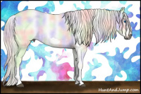 Horse Color:Gray Nacre Chestnut Splash Frame Rabicano 