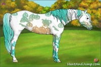 Horse Color:Watercolor Buckskin Sabino 