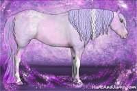 Horse Color:Watercolor White Spotted Liver Chestnut Pearl Tobiano  Brindle