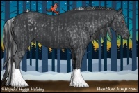 Horse Color:Silver Black Chinchilla  and Black 
