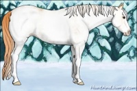 Horse Color:Watercolor White Spotted Red Onyx Ice 