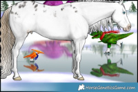 Horse Color:Smoky Black Sabino Splash Frame Appaloosa 