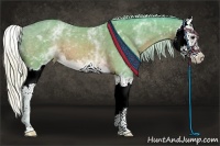 Horse Color:Watercolor White Spotted Chocolate Silver Brown Splash