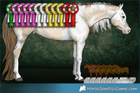 Horse Color:Buckskin Dun Sabino Splash Brindle  and Buckskin Pearl Dun Sabino Tobiano Brindle 