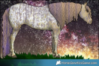 Horse Color:Watercolor Liver Red Dun Tobiano Brindle and Watercolor Gold Champagne Appaloosa