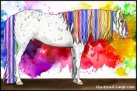 Horse Color:Painted Classic Champagne Leopard  and Painted Perlino Leopard 
