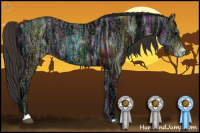 Horse Color:Brown Ice Sabino Rabicano  and Bay Ice Sabino Rabicano 