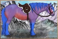 Horse Color:Watercolor Bay Rabicano