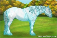 Horse Color:Thunderstruck Watercolor Smoky Black Appaloosa Rabicano