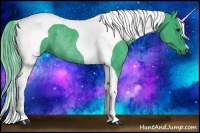 Horse Color:Watercolor Black Tobiano Rabicano 