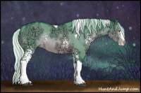 Horse Color:Watercolor White Spotted Silver Brown Chinchilla Ice Dun Splash Tobiano