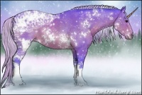 Horse Color:Watercolor White Spotted Silver Brown Ice