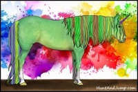 Horse Color:Painted Watercolor White Spotted Liver Chestnut 