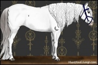 Horse Color:Black Fewspot 