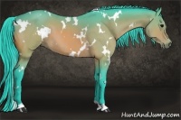 Horse Color:Watercolor White Spotted Bay 